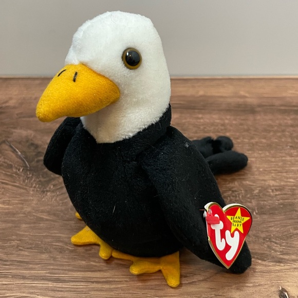 3 FOR $25: Authentic TY Beanie Babies Baldy the Eagle, 1996. NWT. - Picture 1 of 4